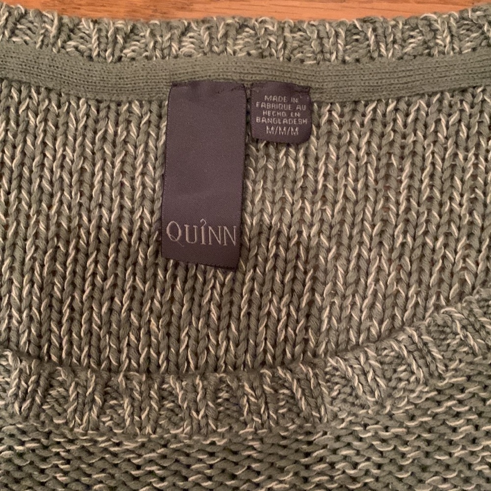 Quinn Green Sweater with Zippers - Picture 5 of 11